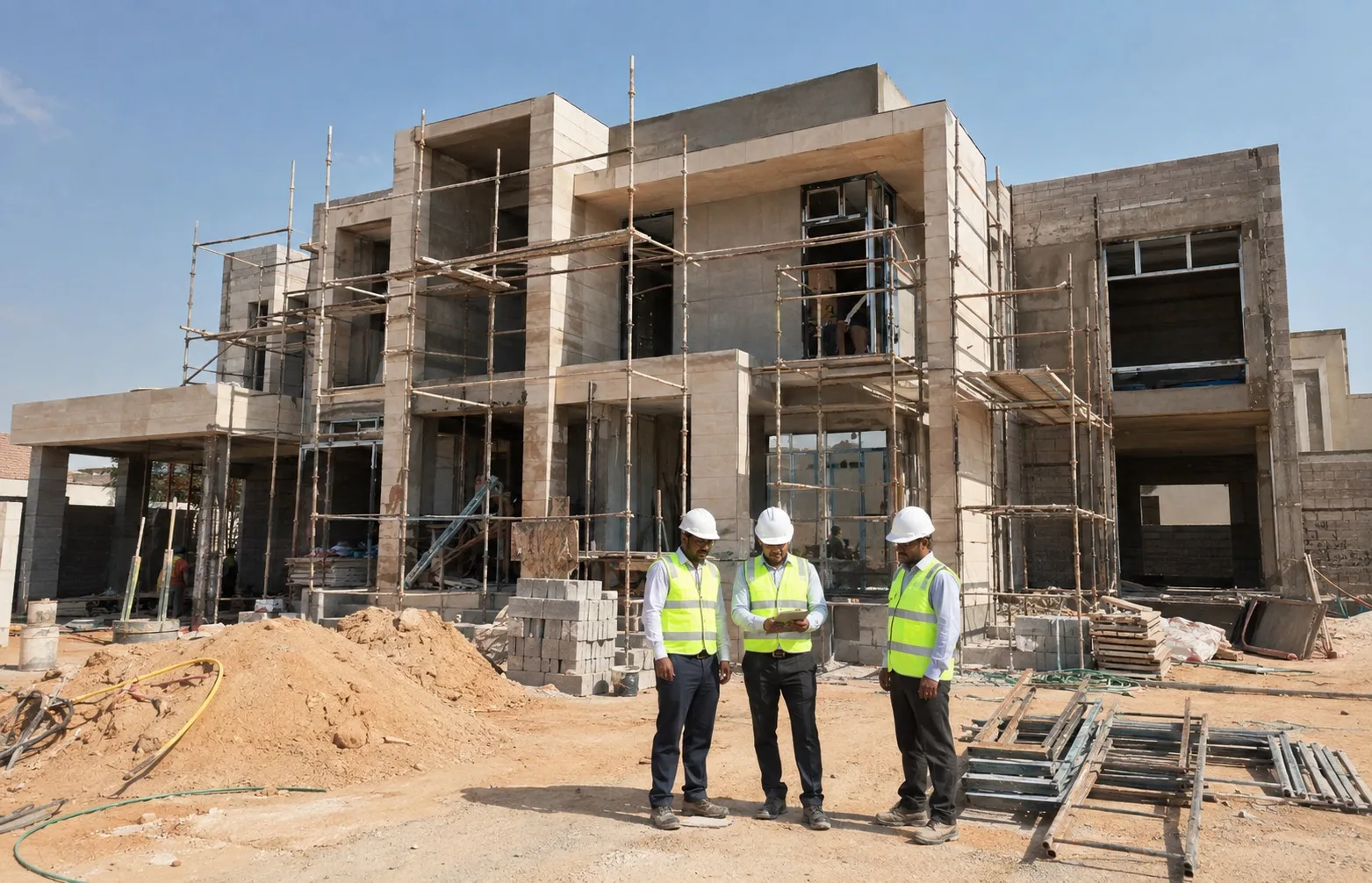 AJASCO villa construction Saudi Arabia