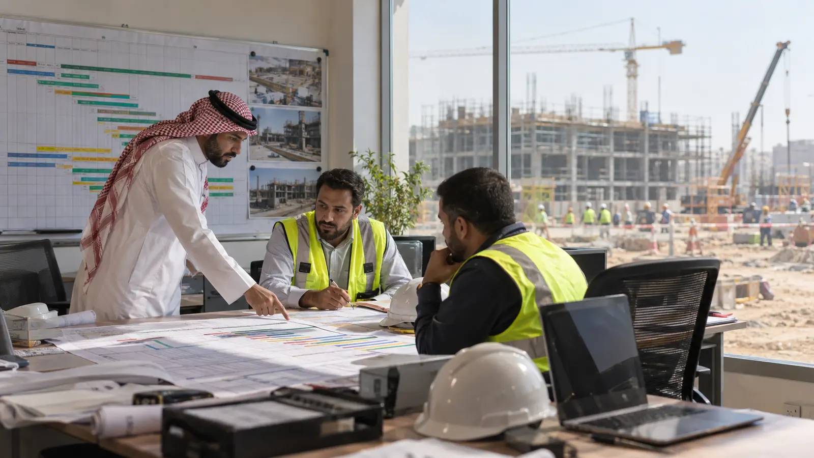 Construction project schedule control in Saudi Arabia