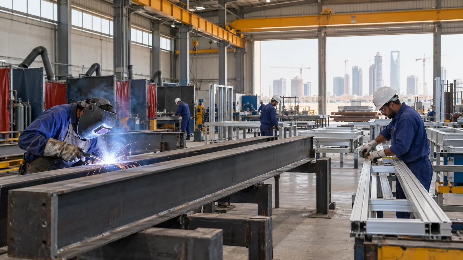Steel and aluminium fabrication applications in Saudi Arabia