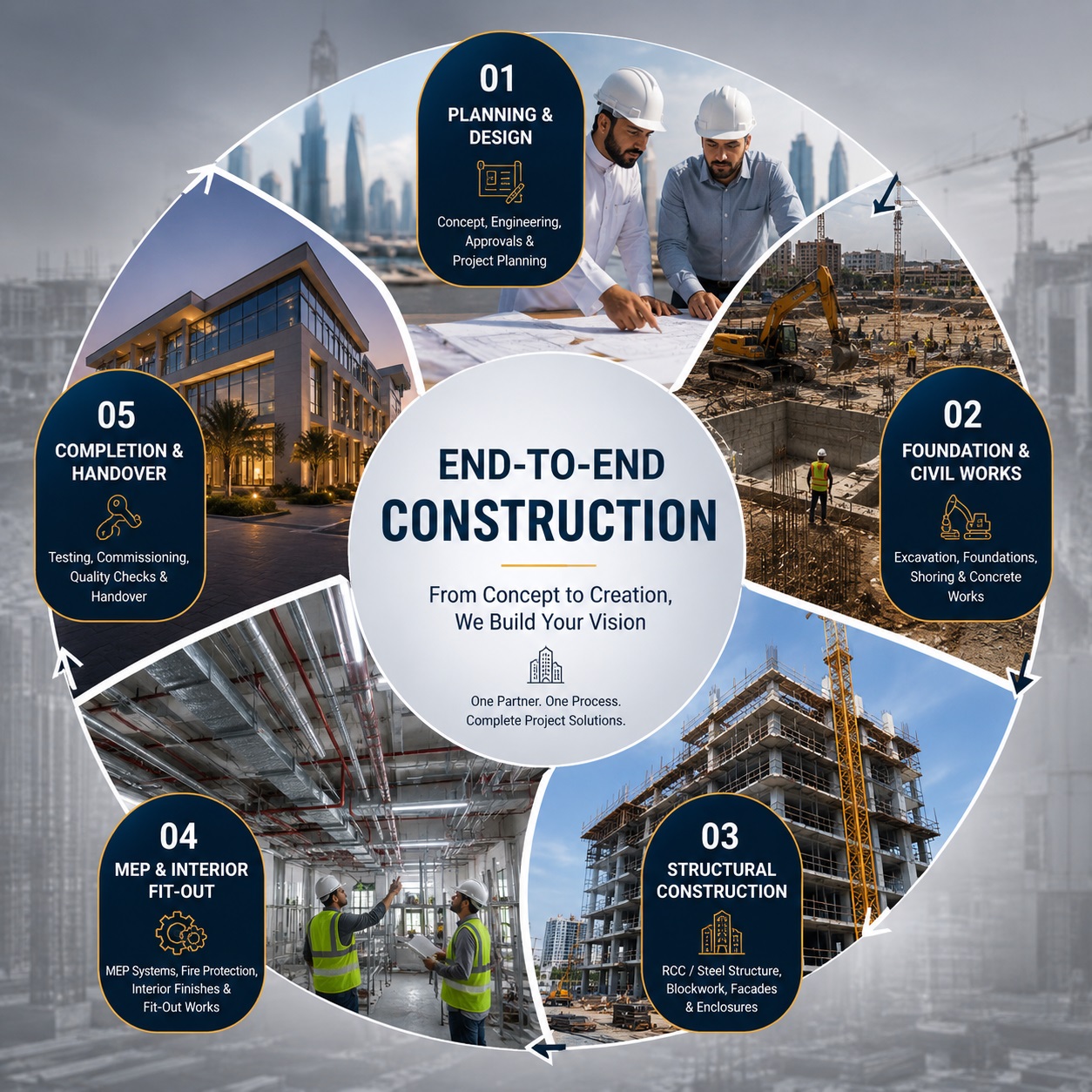 AJASCO end-to-end construction capability