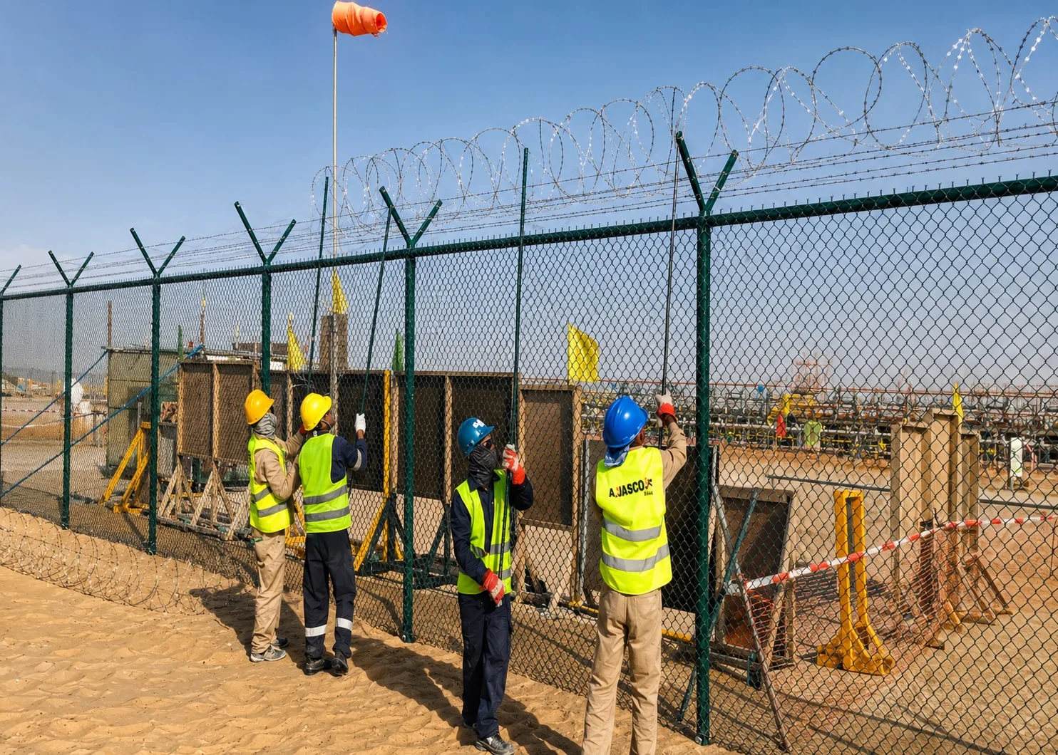AJASCO Fence Construction Project Saudi Arabia