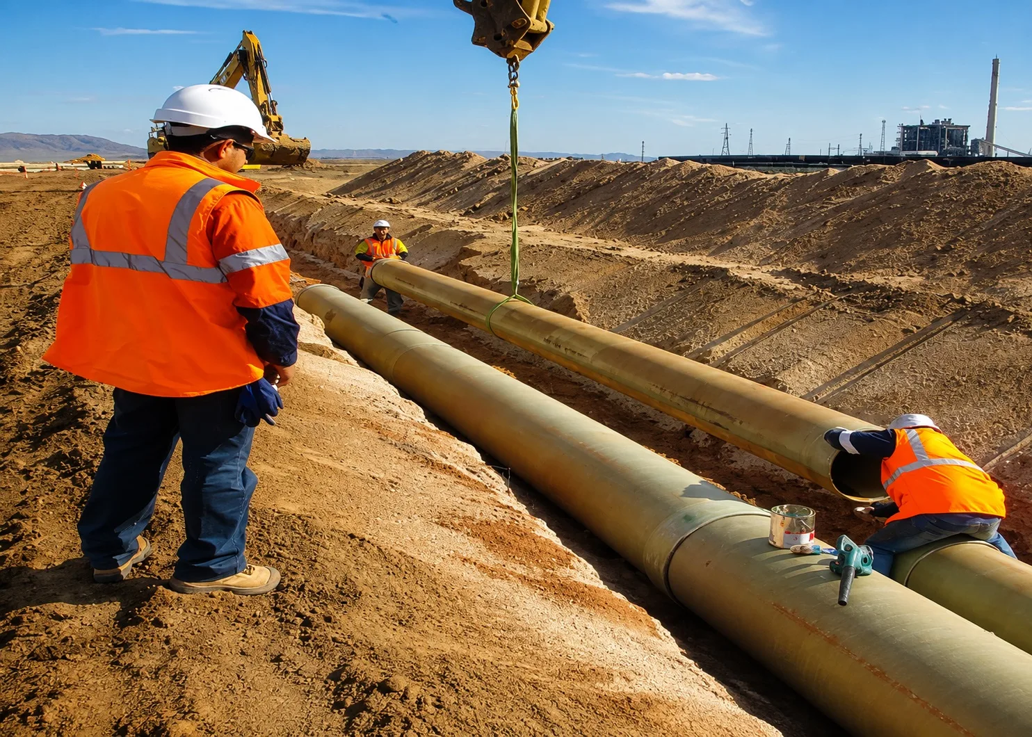 AJASCO GRP pipeline installation project in Saudi Arabia