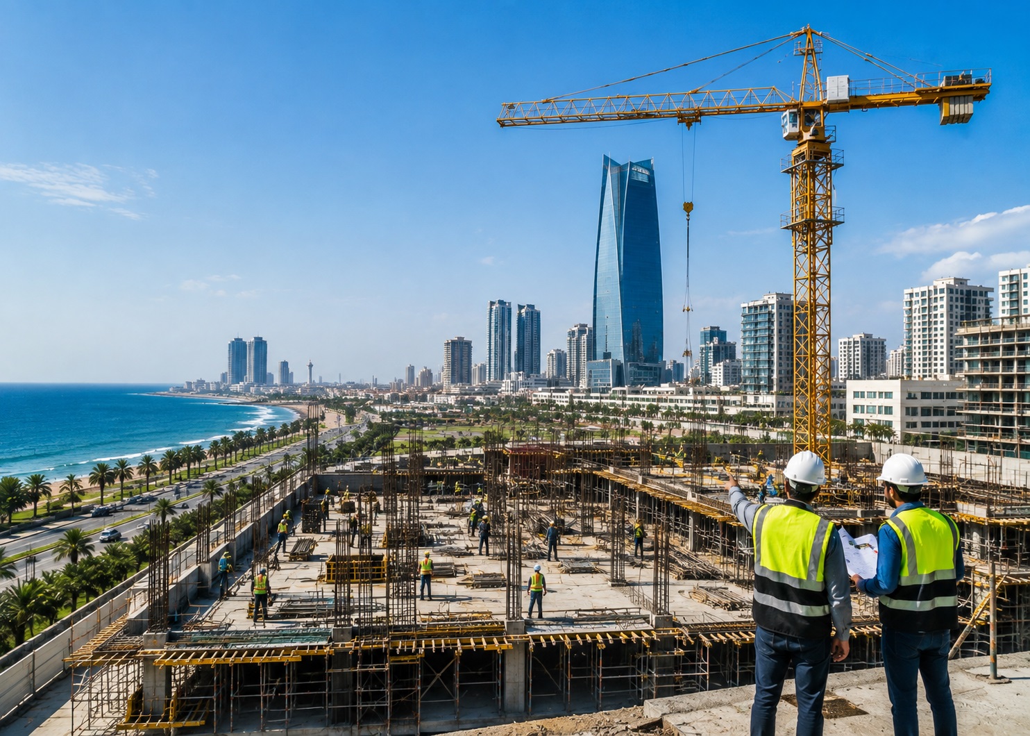 Civil construction project environment in Jeddah, Saudi Arabia