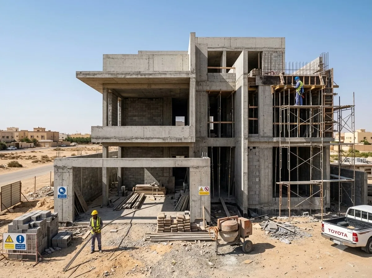 Residential and villa construction capability in Saudi Arabia