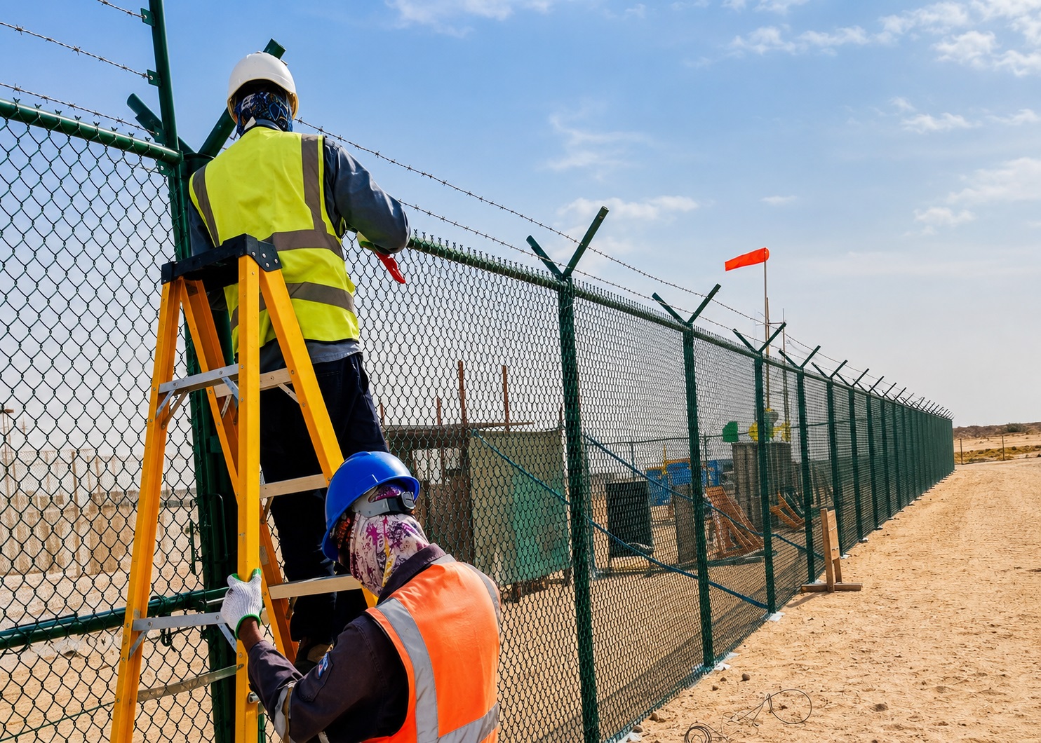Fence construction and site works in Saudi Arabia
