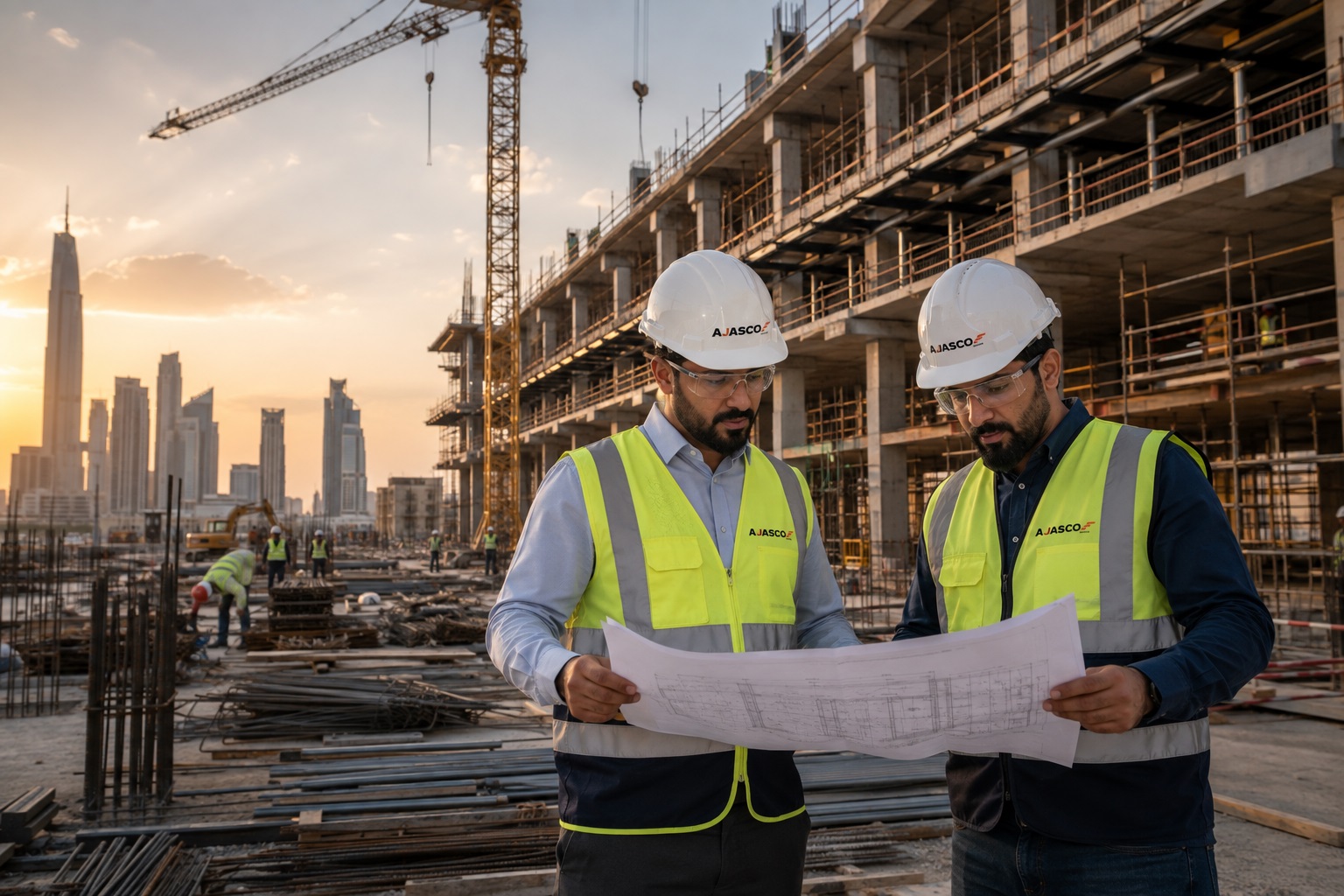 Structural engineering construction project in Saudi Arabia