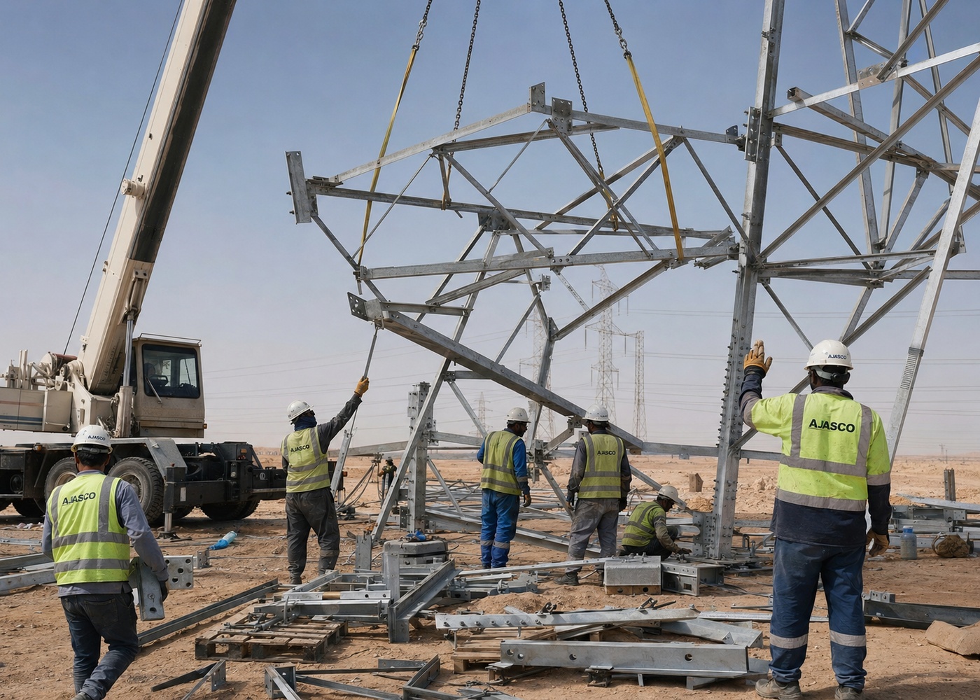 Transmission line installation services in Saudi Arabia