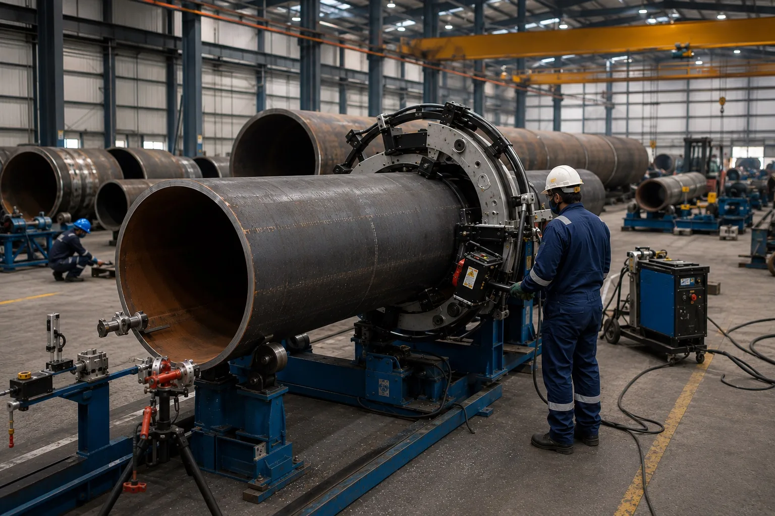 Pipe fabrication equipment supplied by AJASCO Trading