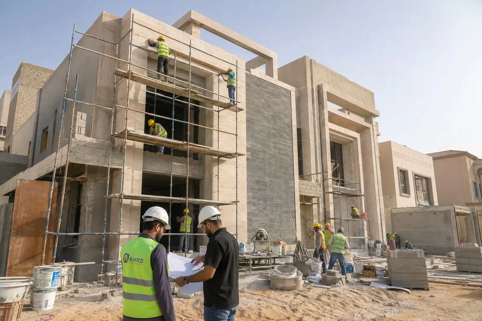 Villa construction by AJASCO in Saudi Arabia