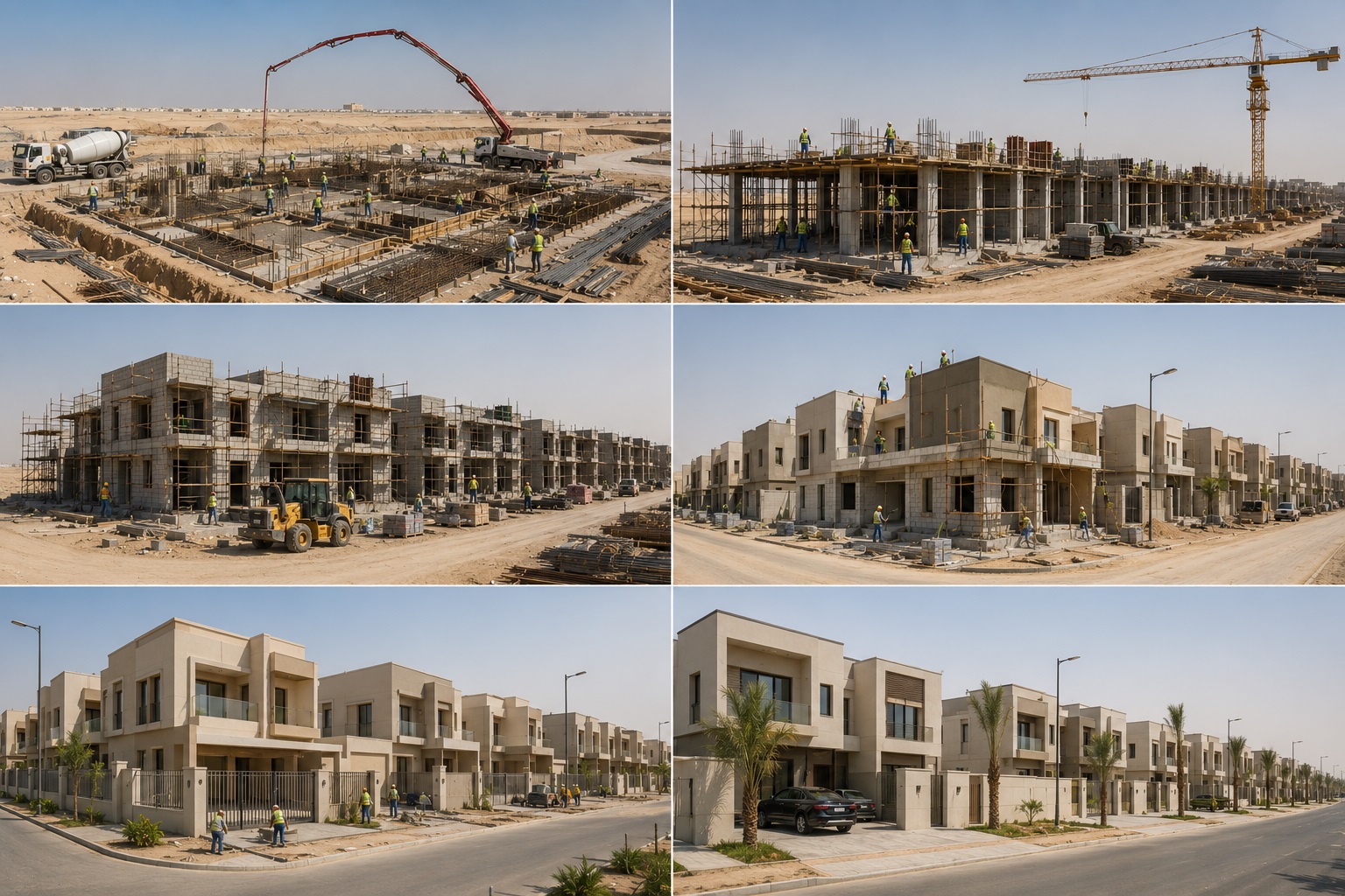 Modern Saudi villa development